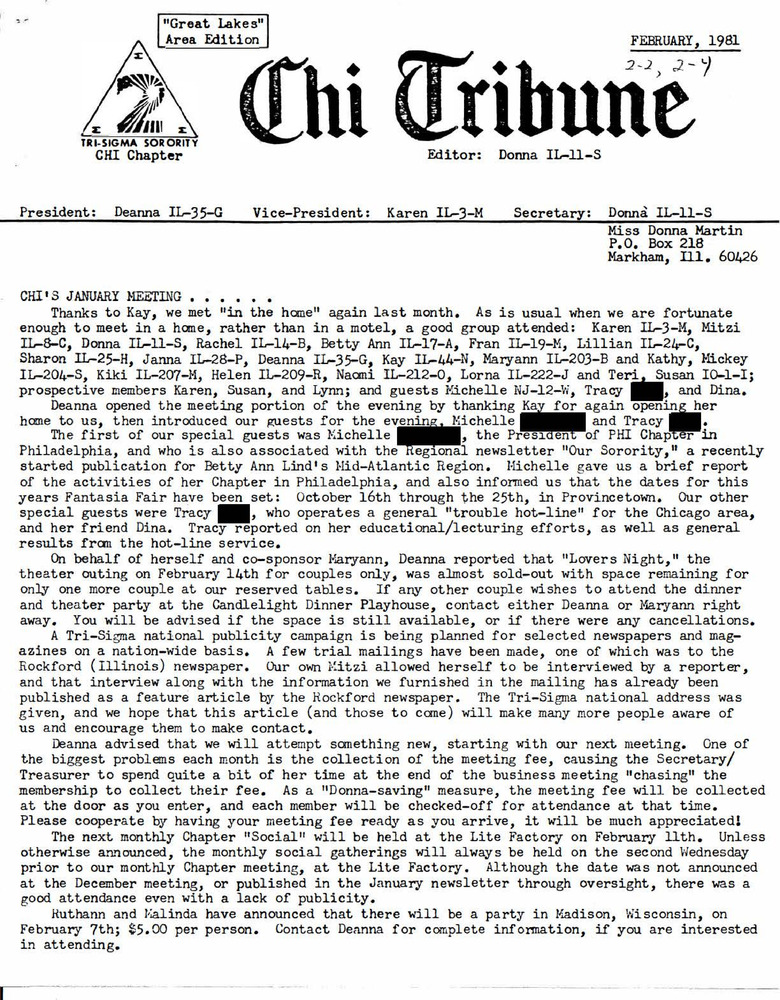 Download the full-sized PDF of Chi Tribune (February, 1981)