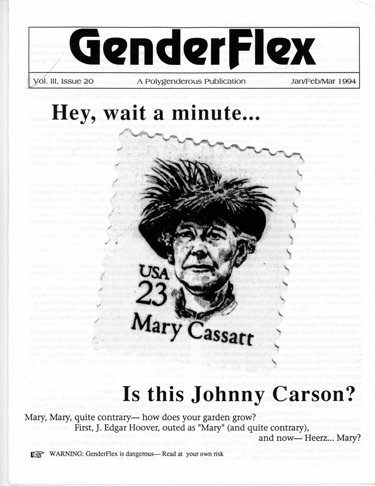Download the full-sized PDF of GenderFlex Vol. 3, Issue 20 (Jan/Feb/Mar 1994)
