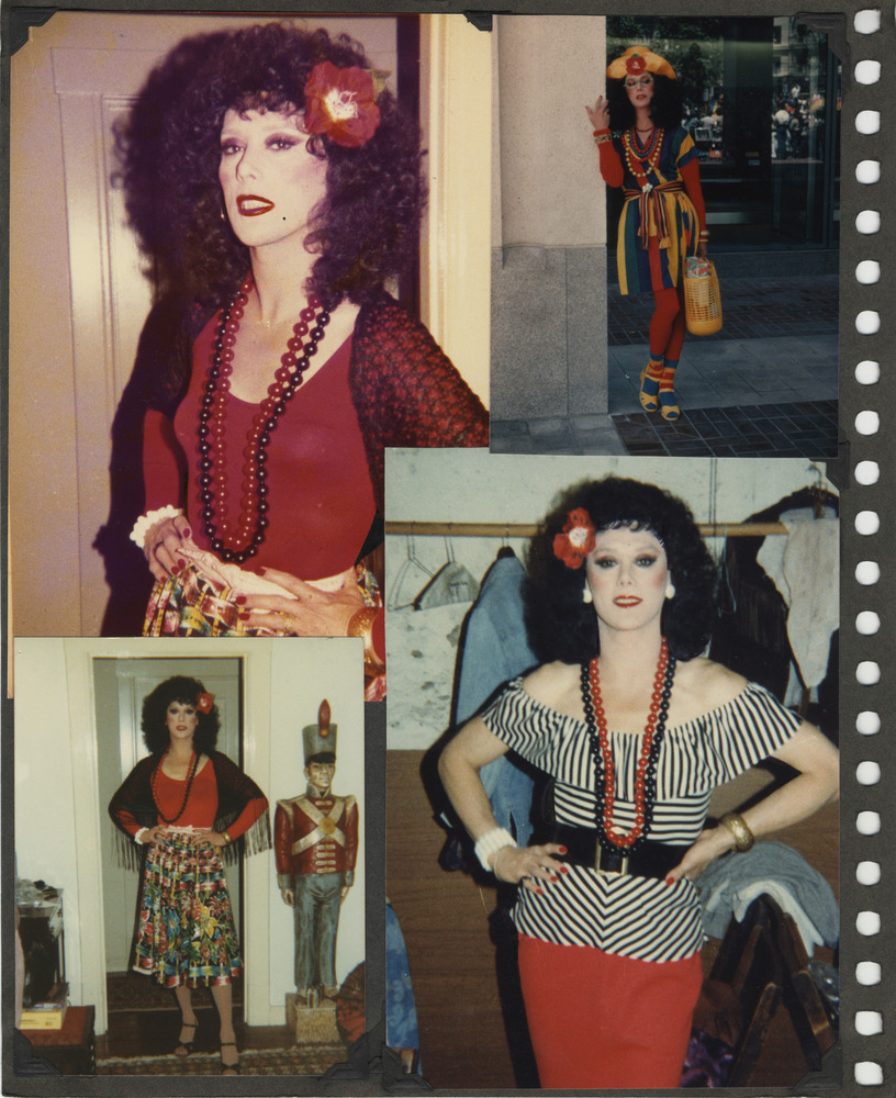 Download the full-sized image of Collage of Photographs of Alexis Francois in Various Looks