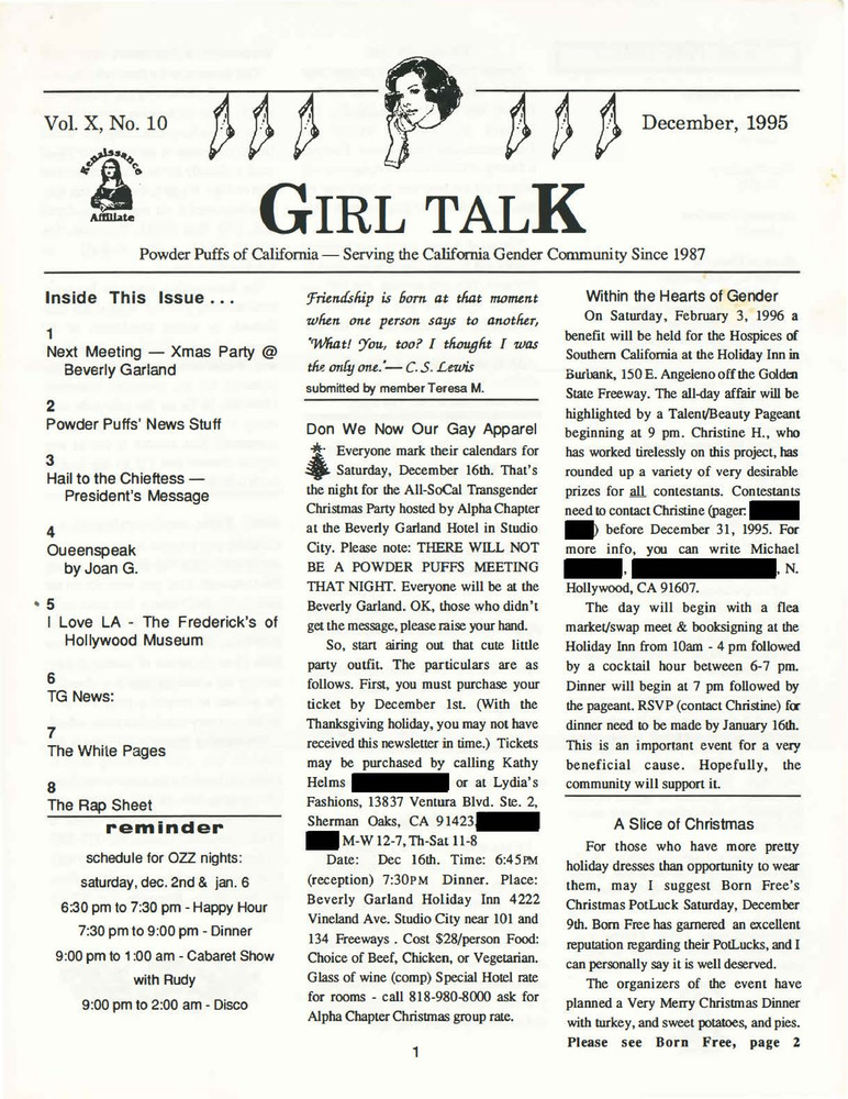Download the full-sized PDF of Girl Talk, Vol. 10 No. 10 (December, 1995)