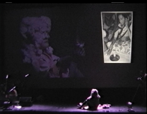 Download the full-sized image of Aiyyana Maracle performance (1999?) [stage performance]