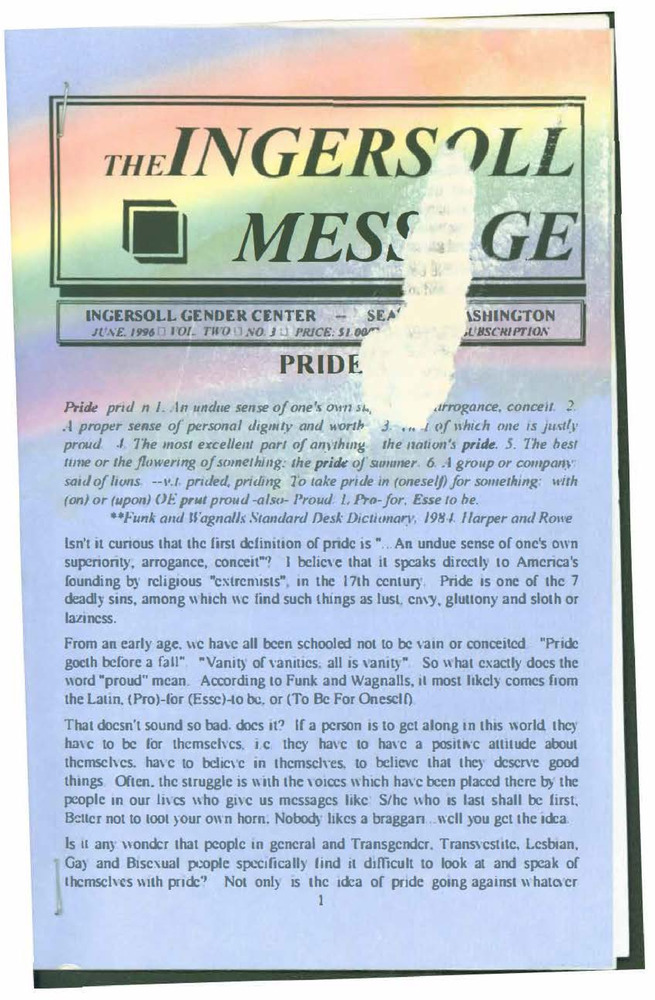 Download the full-sized PDF of The Ingersoll Message Vol.2 No.3 (June, 1996)