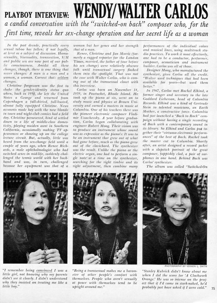 Download the full-sized PDF of Playboy Interview: Wendy/Walter Carlos