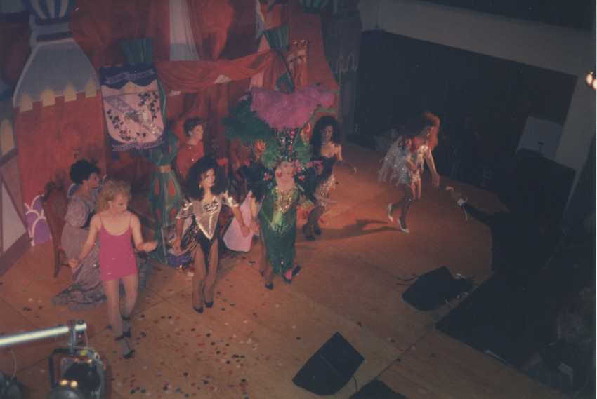Download the full-sized image of Photograph of People Performing on Stage, Taken from Above