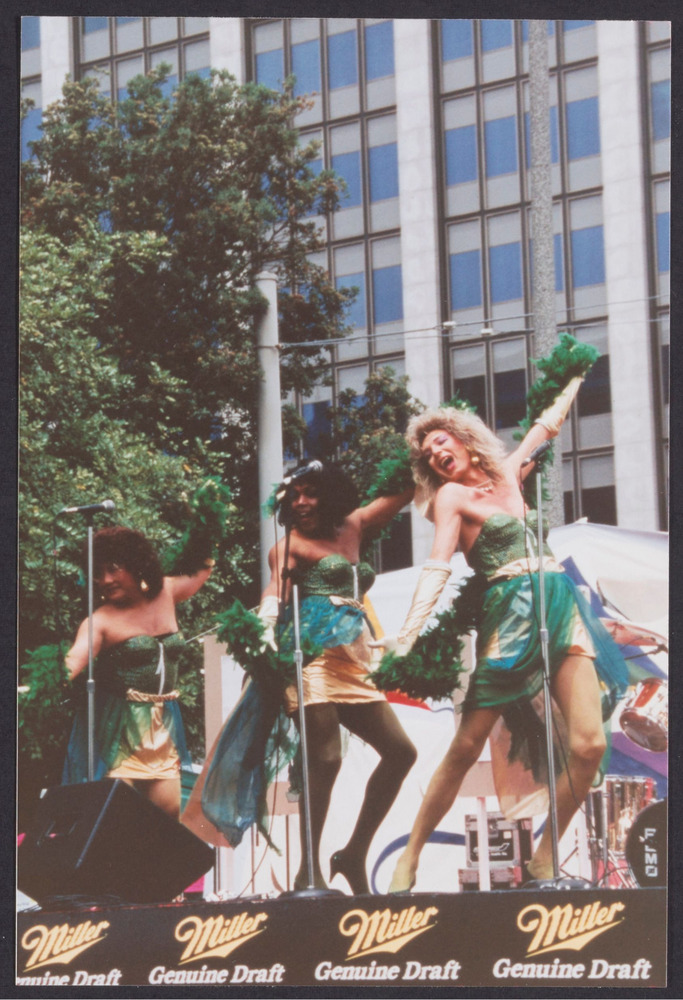 Download the full-sized image of The Fabulous Foxes at Gay Freedom Day, 1992 (1)