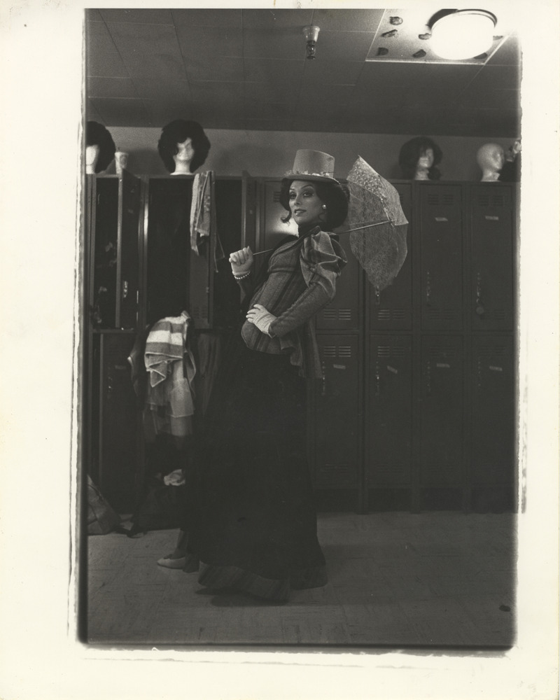 Download the full-sized image of Photograph of Alexis Francois Backstage in Historical Costume