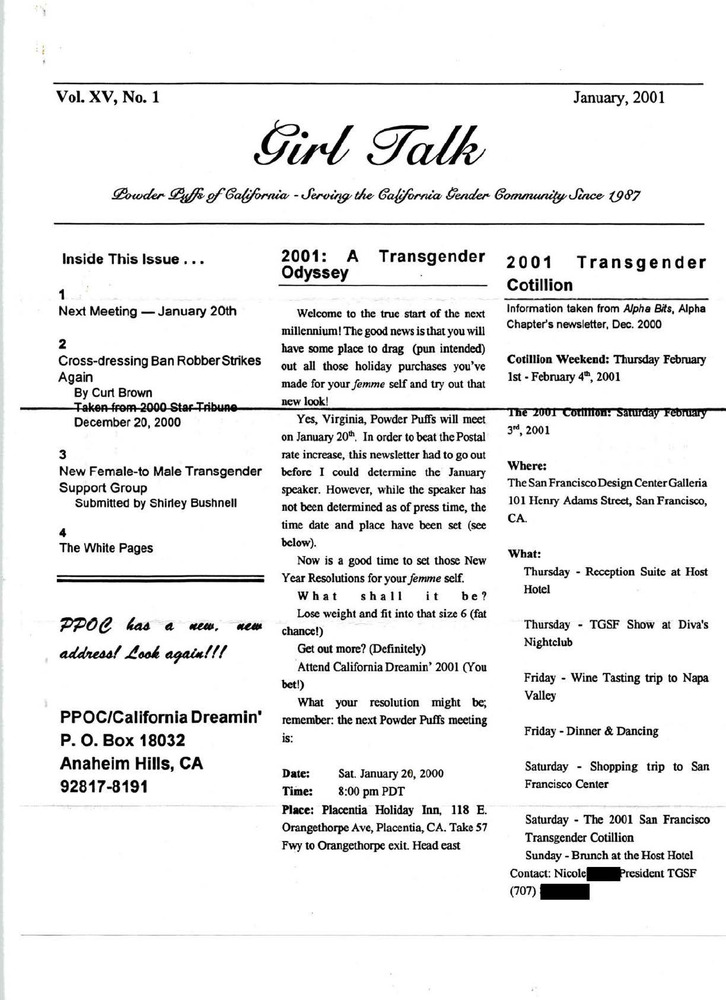 Download the full-sized PDF of Girl Talk, Vol. 15 No. 1 (January, 2001)