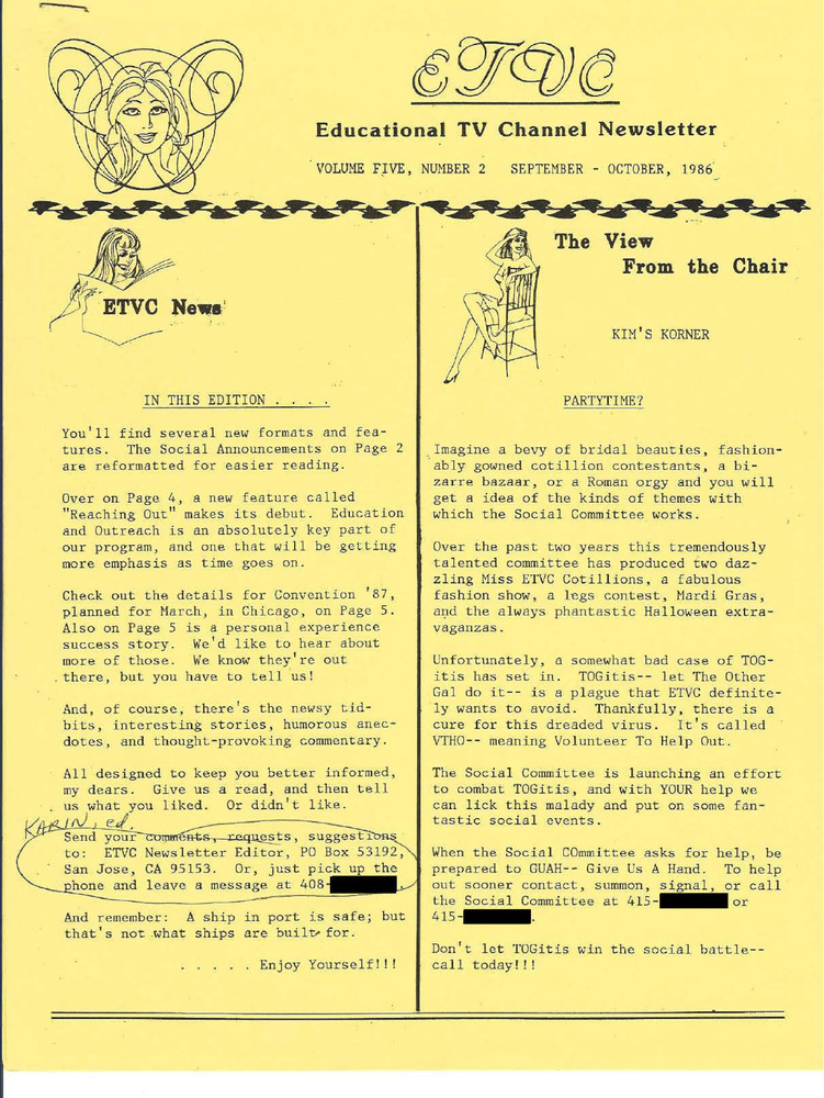 Download the full-sized PDF of ETVC Newsletter Vol. 5, No. 2