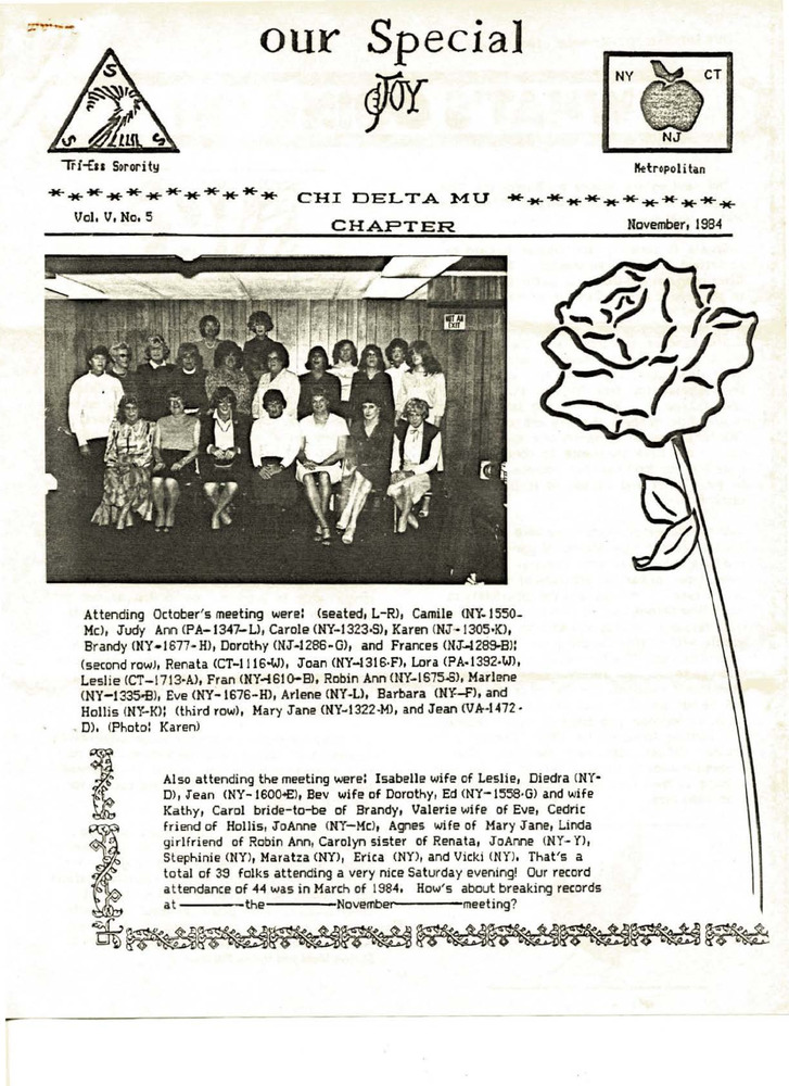 Download the full-sized PDF of Our Special Joy Vol. 5 No. 5 (November, 1984)
