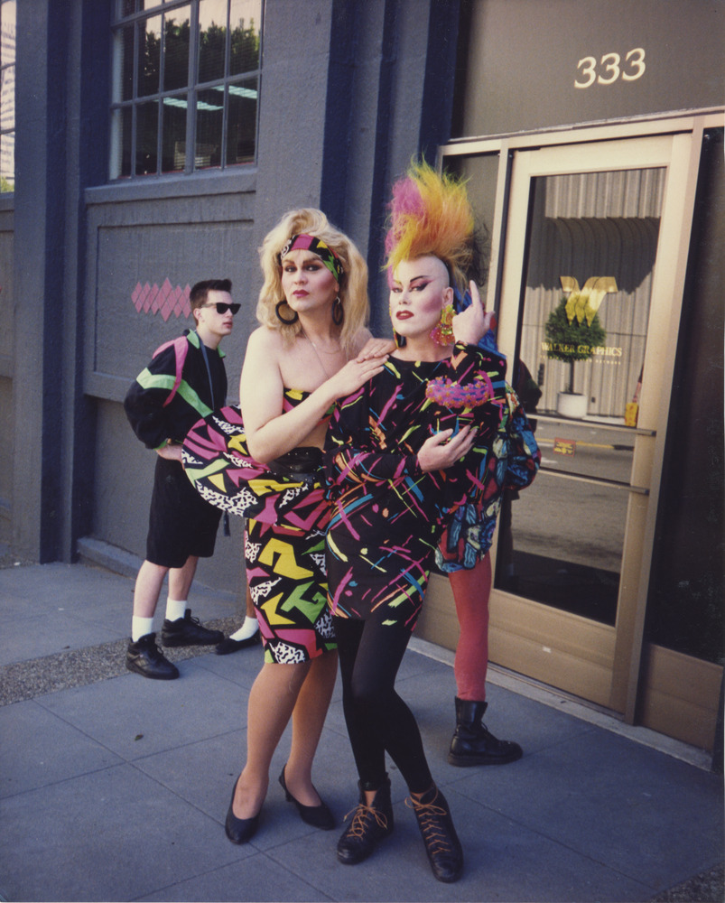 Download the full-sized image of Photograph of Two People in Neon Costumes