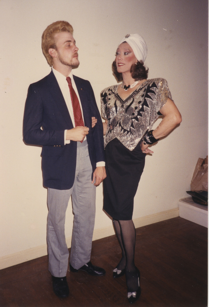 Download the full-sized image of Photograph of Alexis Francois Holding Suited Person's Arm