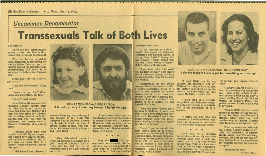 Download the full-sized PDF of Transsexuals Talk of Both Lives
