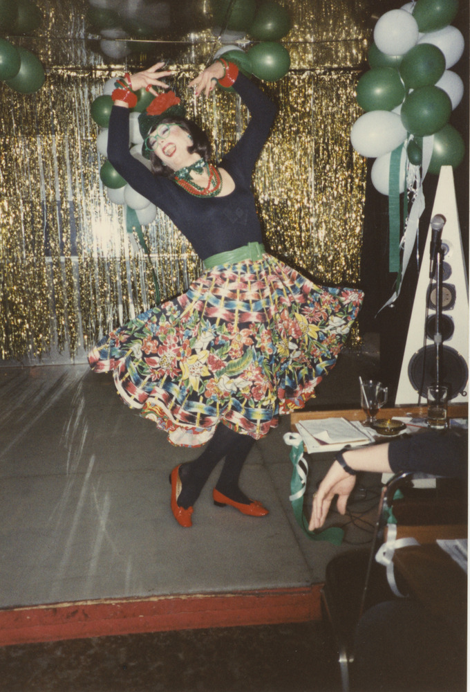 Download the full-sized image of Photograph of Alexis Francois Dancing in Floral Skirt