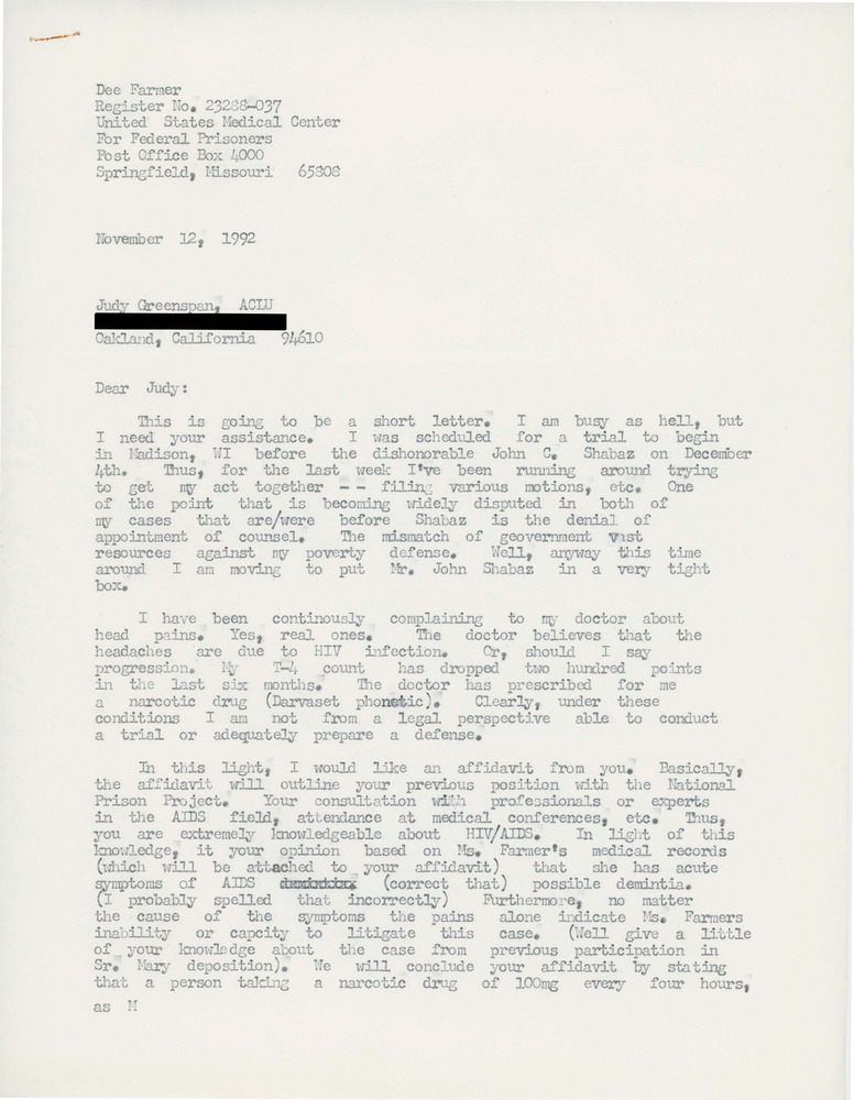 Download the full-sized PDF of Letter on Trans Health Experiences in Prison