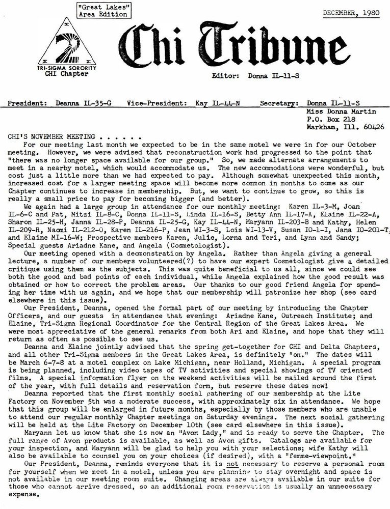 Download the full-sized PDF of Chi Tribune (December, 1980)