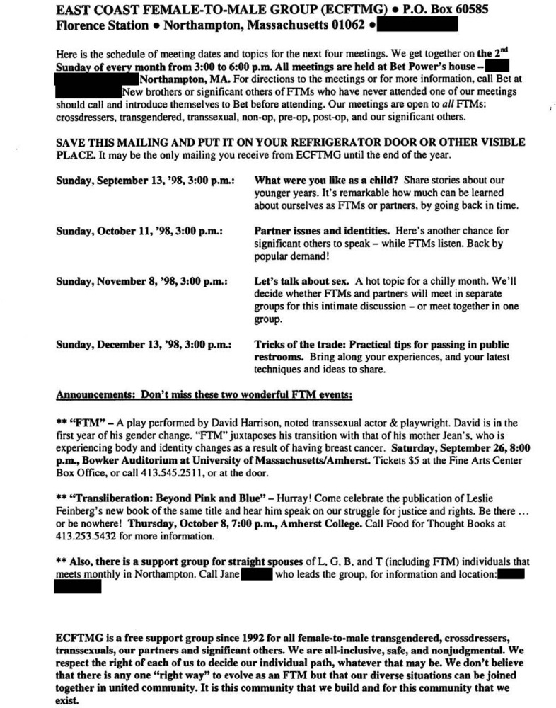 Download the full-sized PDF of September, 1998 - December, 1998 Meeting Reminder