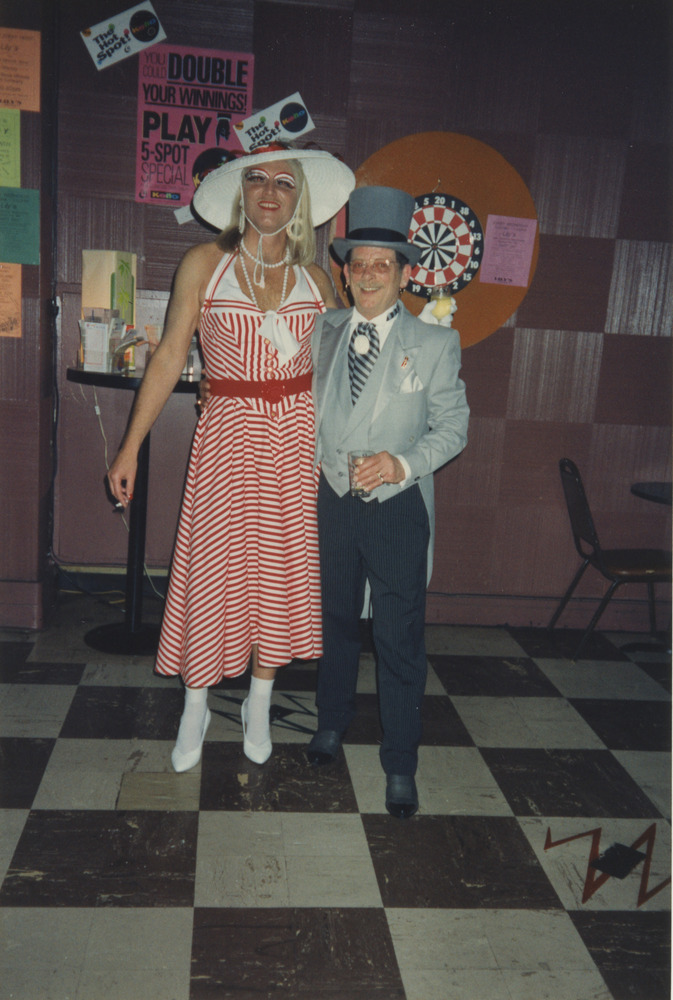 Download the full-sized image of Photograph of Two People in Halloween Costumes