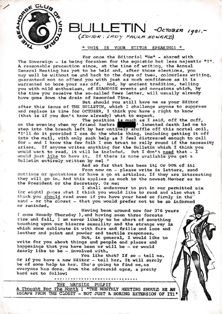 Download the full-sized PDF of The Seahorse Club of Victoria, Bulletin (October, 1981)