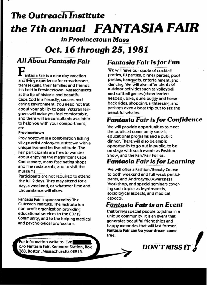 Download the full-sized PDF of 7th Annual Fantasia Fair Advertisement (Oct. 16-25, 1981)