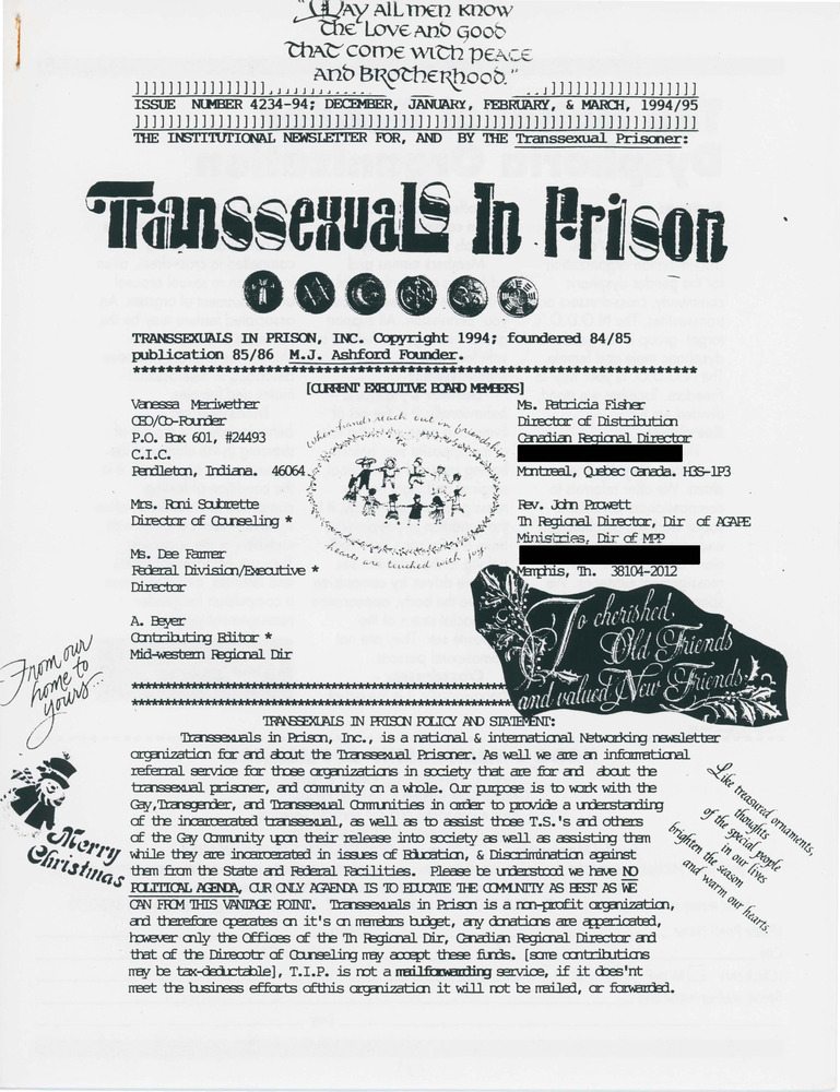 Download the full-sized PDF of Transsexuals in Prison, Issue 4234