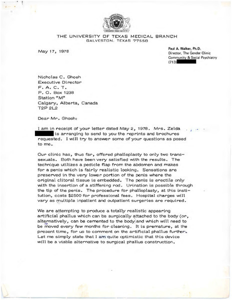 Download the full-sized image of Letter from Paul A. Walker to Rupert Raj (May 17, 1978)