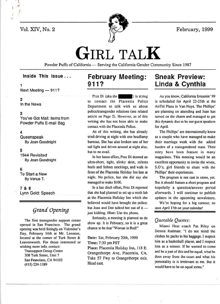 Download the full-sized PDF of Girl Talk, Vol. 14 No. 12 (December, 2000)