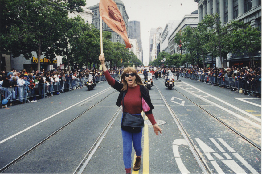 Download the full-sized image of Victoria Schneider at a parade