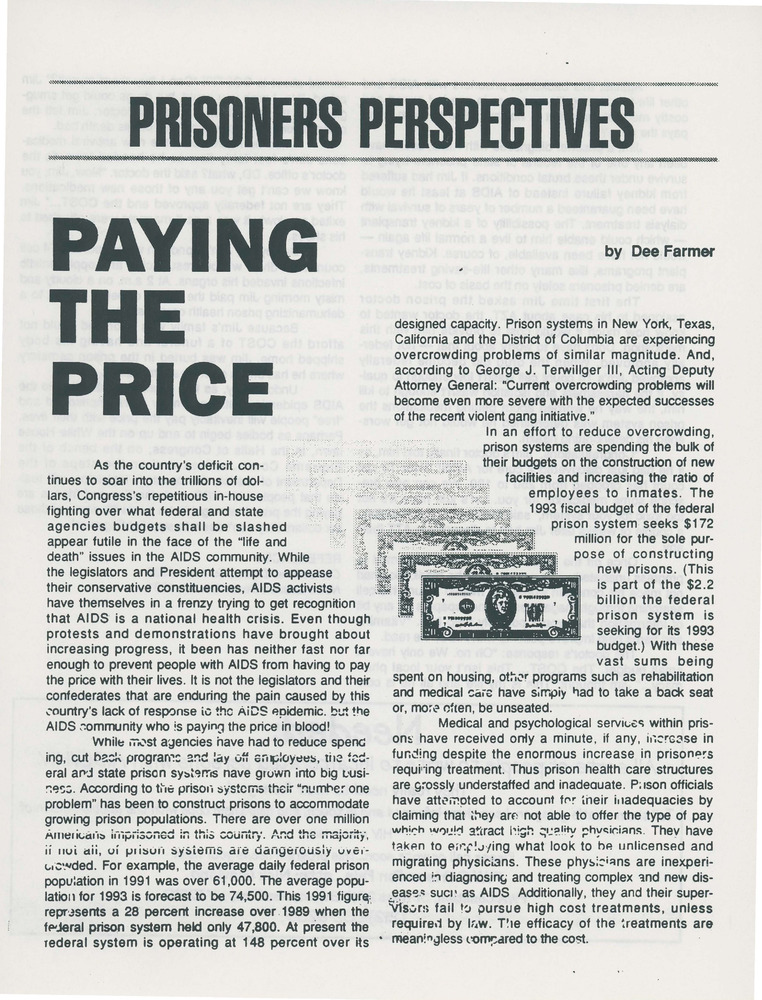 Download the full-sized PDF of Prisoners Perspectives: Paying the Price