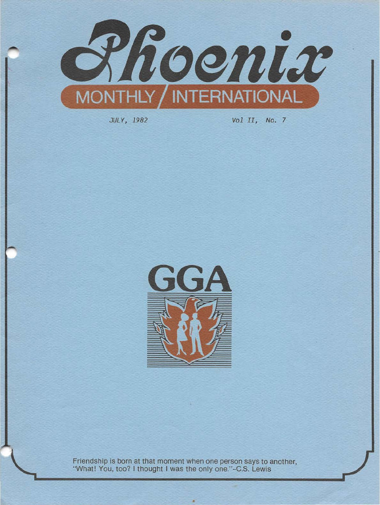 Download the full-sized PDF of Phoenix Monthly International Vol. II No. 7 (July, 1982)