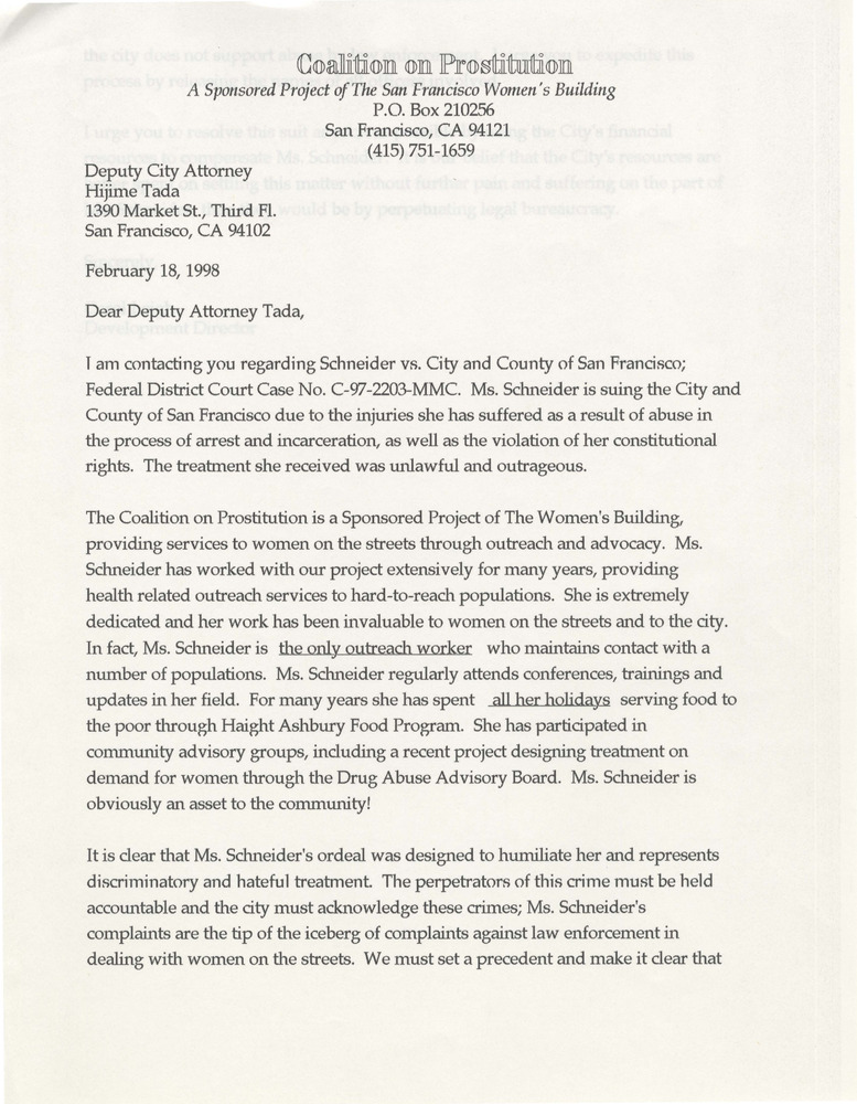 Download the full-sized PDF of Coalition on Prostitution letter